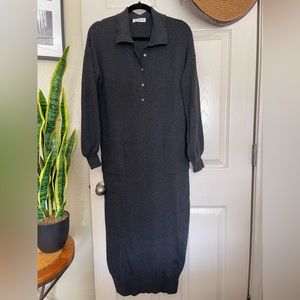 Natural Life On the Road Again maxi sweater dress size Small/ Medium in Charcoal